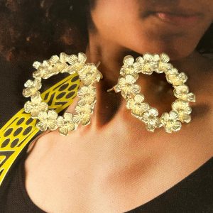 Aro Corona Gold - Colección Brasil - 25 mm - 1 par