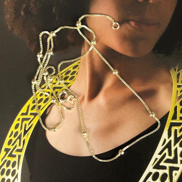 Collar Maca Gold - Colección Brasil  - 45 cm - 1 unidad