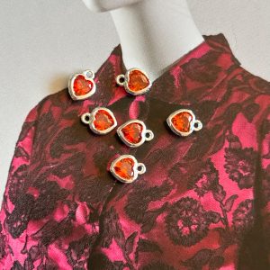 5f4878d2-e89d-4ae7-bd2f-18d3fc20c6d9 Pendant Corazón Cristal Rojo Silver - Colección Brasil - 6 mm - 1 unidad