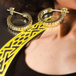 Aro Londres Gold - Colección Brasil - 15 mm - 1 par