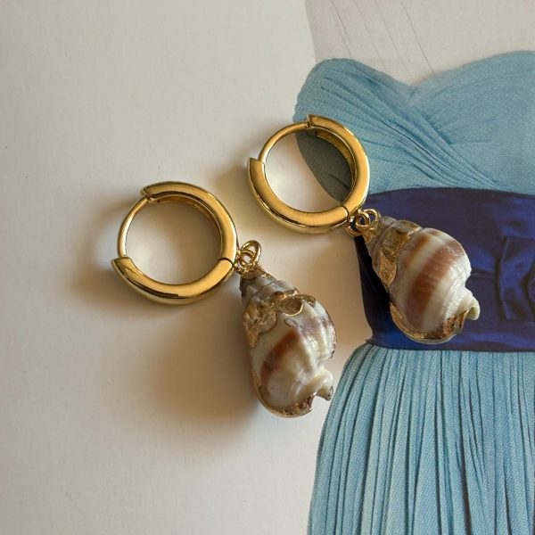 Aro Coralia - Colección Deep Ocean - 35 mm - 1 par - Oro