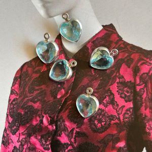 74b0fb07-10ef-4035-b4fe-976b3ae7dd85 Pendant Corazón Cristal Cielo Silver - Colección Brasil - 12 mm - 1 unidad