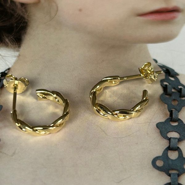 Aro New York Gold - Colección Brasil - 15 mm - 1 par