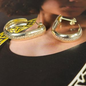 Aro Fiesta Gold - Colección Brasil - 25 mm - 1 par