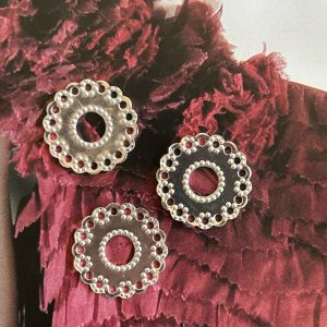 IMG_2672 Pendant Flor Circular Silver - Colección Brasil - 18 mm - 1 unidad