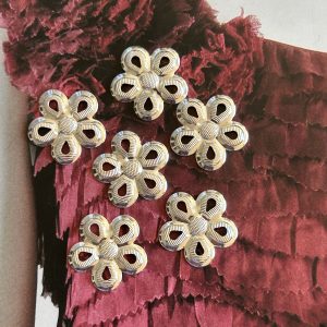 Pendant Flor Margarita Silver - Colección Brasil - 17 mm - 1 unidad