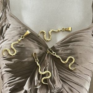 Pendant Serpiente Petit Gold - Colección Brasil - 20 mm - 1 unidad