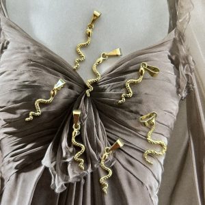 Pendant Serpiente Baby Gold - Colección Brasil - 18 mm - 1 unidad