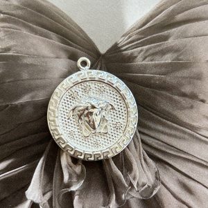 Pendant Medallion Medusa Silver- Colección Brasil - 24 mm - 1 unidad