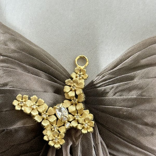 Pendant Mariposa Gold - Colección Brasil - 20 mm - 1 unidad