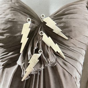 Pendant Rayo Simple  Silver - Colección Brasil - 28 mm - 1 unidad