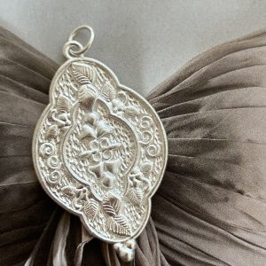 Pendant Flora Silver  - Colección Brasil - 40 mm - 1 unidad