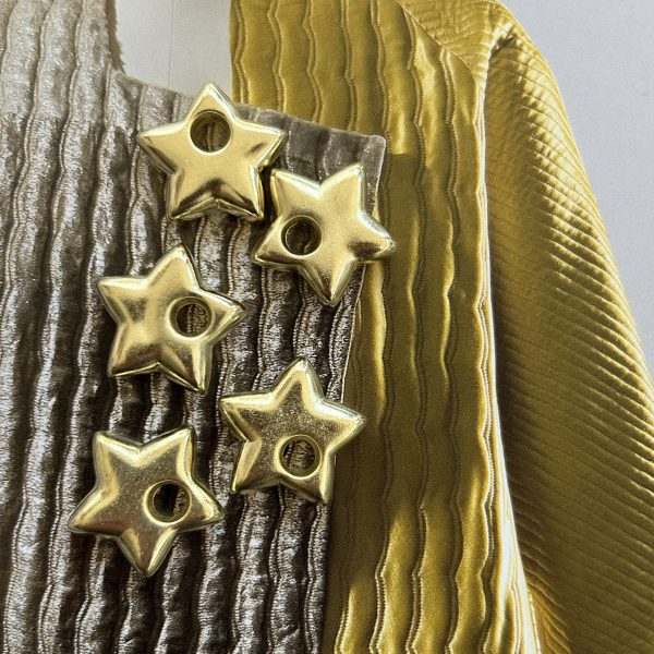 Pendant Estrella Chunky Gold  - Colección Brasil - 20 mm - 1 unidad