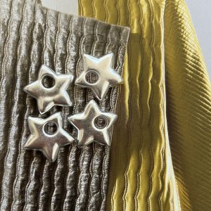 Pendant Estrella Chunky Silver - Colección Brasil - 20 mm - 1 unidad - Plata