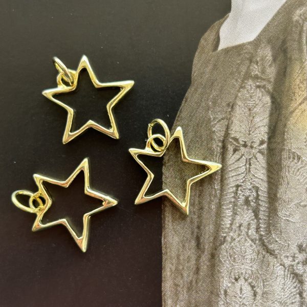 Pendant Estrella Nordica Gold - Colección Brasil - 18 mm - 1 unidad