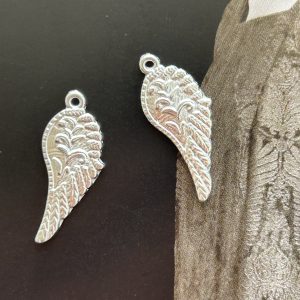 Pendant Alita Grabada Silver Mate - Colección Brasil - 25 mm - 1 unidad