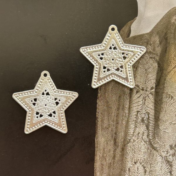 Pendant Estrella Mandala Silver - Colección Brasil - 20 mm - 1 unidad