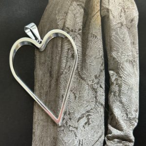 Pendant Cuore Silver - Colección Brasil - 37 mm - 1 unidad