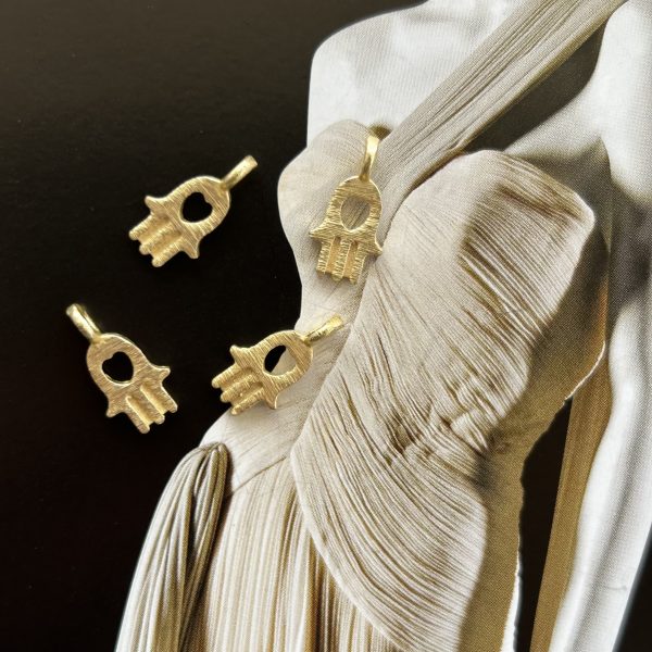 Pendant Manito Hamsa Gold - Colección Brasil - 10 mm - 1 unidad