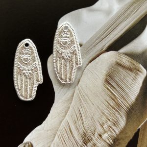 Pendant Hamsa Silver Mate - Colección Brasil - 15 mm - 1 unidad