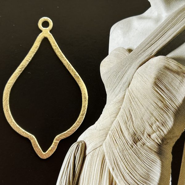 Pendant Gota Gold - Colección Brasil - 30 mm - 1 unidad