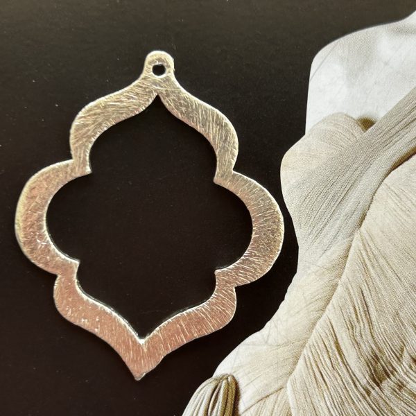 Pendant - Diseño Simple Silver Colección Brasil - 38 mm - 1 unidad