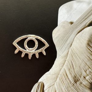 Pendant Ojito Calado Silver- Colección Brasil - 15 mm - 1 unidad