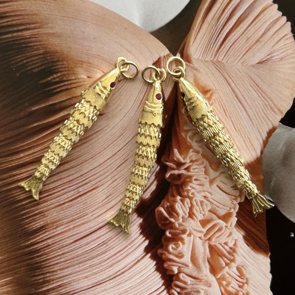 Pendant Gran Pez - Colección Deep Ocean - 45 mm - 1 unidad - Oro