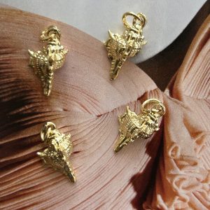 Pendant Caracola - Colección Deep Ocean - 15 mm - 1 unidad - Oro