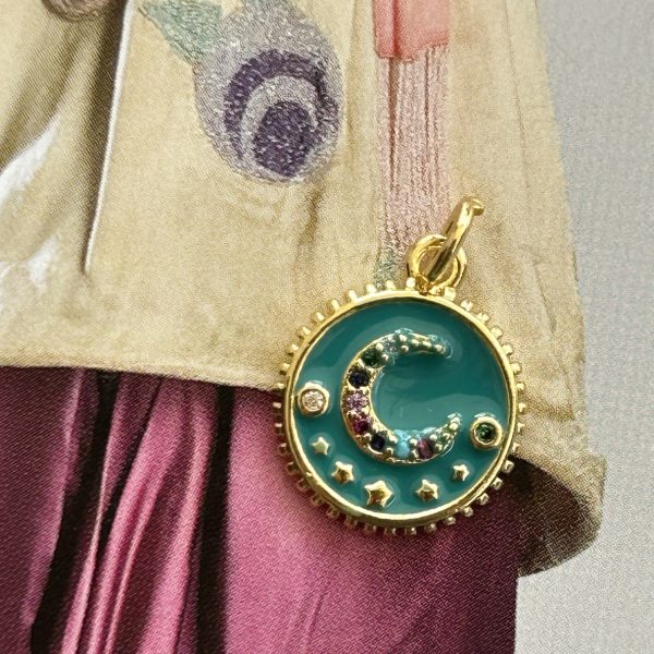 Pendant Luna Celeste - Colección Gold Addict - 14 mm - 1 unidad - Oro