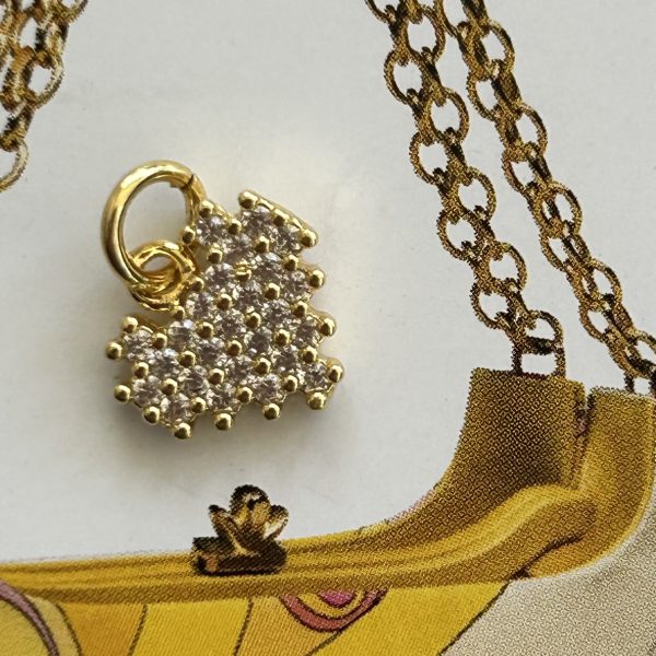 Pendant Mini Corazón - Colección Gold Addict - 9 mm - 1 unidad - Oro