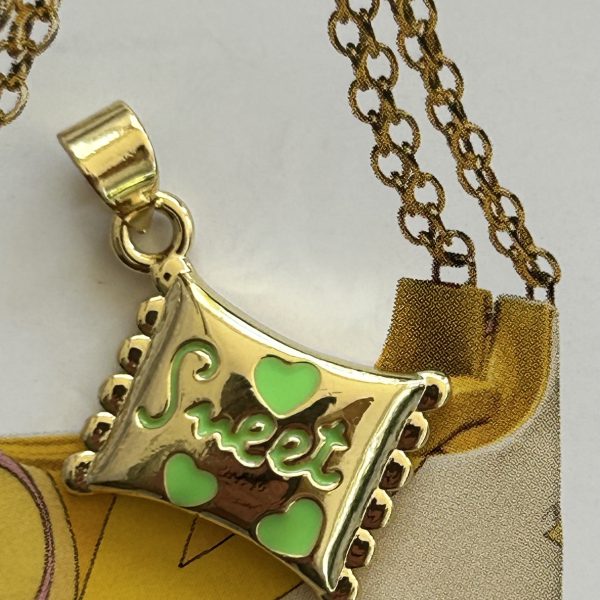 Pendant Sweet Verde - Colección Gold Addict - 13 mm - 1 unidad - Oro