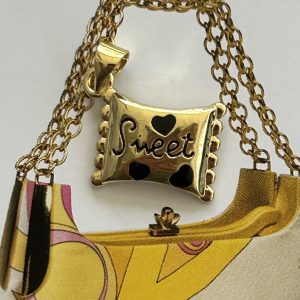 Pendant Sweet Negro - Colección Gold Addict - 13 mm - 1 unidad - Oro