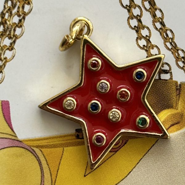 Pendant Estrella Roja - Colección Gold Addict - 20 mm - 1 unidad - Oro