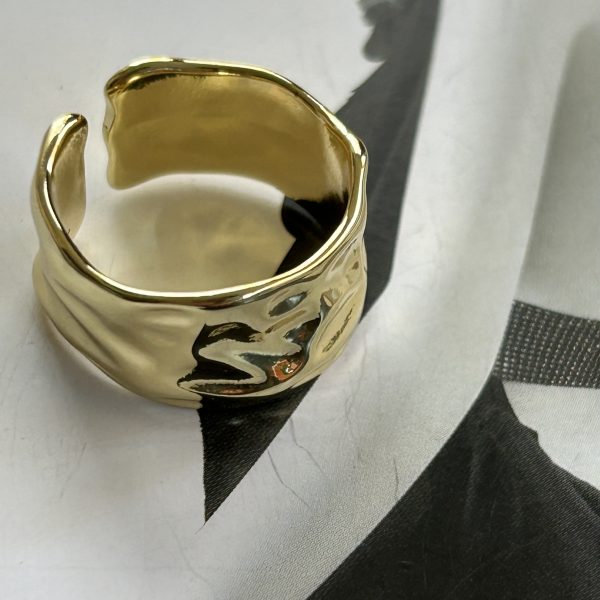IMG_3183 Anillo Roberta Ajustable - Colección Gold Addict - 1 unidad - Oro