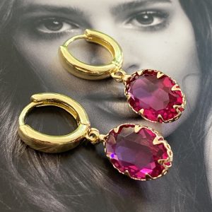 Aro Granate Gold - Colección Boutique - 30 mm - 1 par