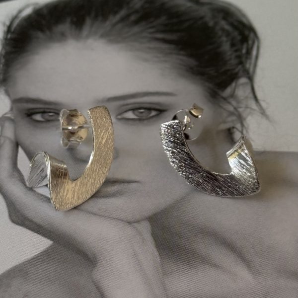 Aro Laura Silver - Colección Brasil - 18 mm - 1 par