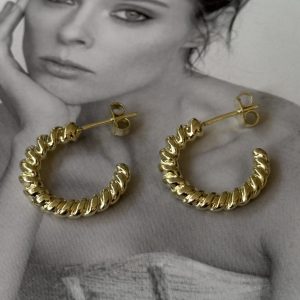 Aro Sofia Gold - Colección Brasil - 20 mm - 1 par