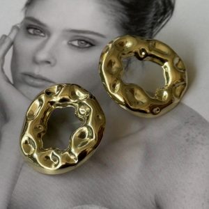 Aro Natalia Gold - Colección Brasil - 25 mm - 1 par