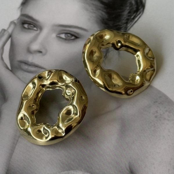 Aro Natalia Gold - Colección Brasil - 25 mm - 1 par