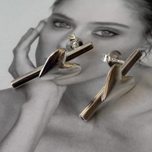 Aro Diana Silver - Colección Brasil - 25 mm - 1 par