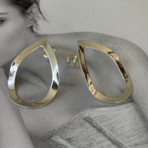 Aro Bruna Silver - Colección Brasil - 27 mm - 1 par