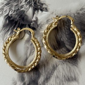 Aro Franca - Colección Gold Addict - 30 mm - 1 par