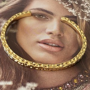 Pulsera Esclava Textura Gold Colección Gold Addict