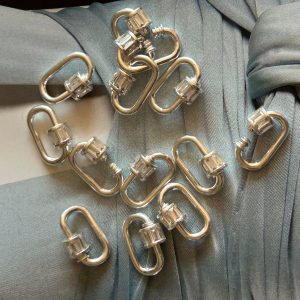 Broche Cristal Silver - Colección Brasil - 18 mm - 1 unidad - Plata