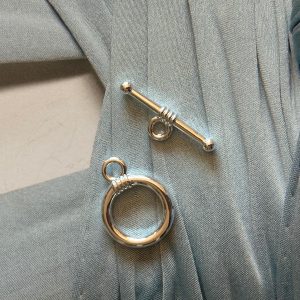 Broche Palito Silver - Colección Brasil - 15 mm - 1 unidad