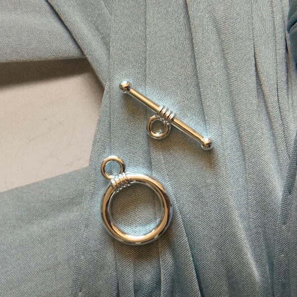 Broche Palito Silver - Colección Brasil - 15 mm - 1 unidad