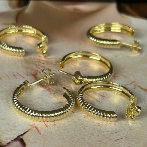 Aro Betina Gold - Colección Brasil - 20 mm - 1 par