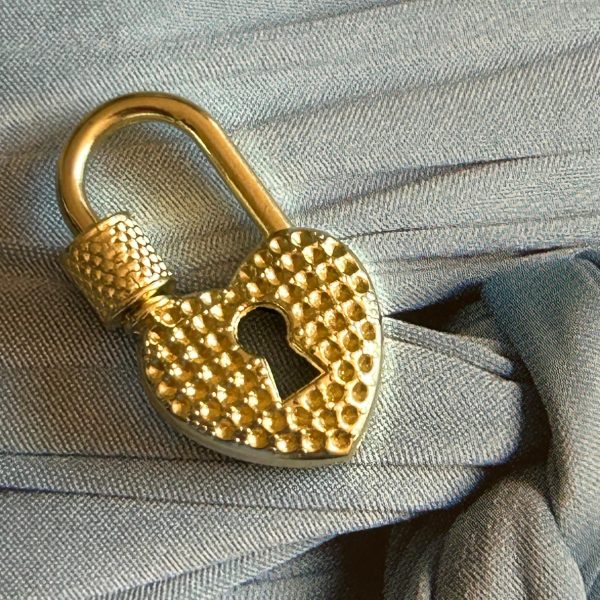 Broche Candado Mate Gold - Colección Brasil - 28 mm - 1 unidad