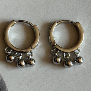 Aro Susana - Colección Gold Addict - 20 mm - 1 par - Rodio